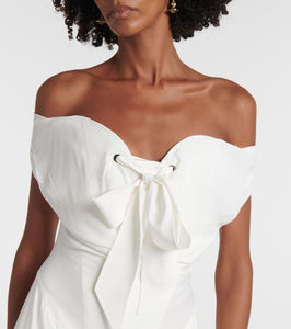 Vivienne Westwood Bridal bow-detail midi dress