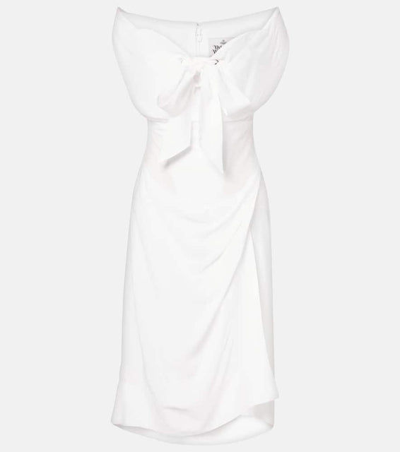 Vivienne Westwood Bridal bow-detail midi dress