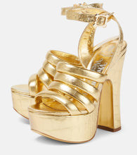 Vivienne Westwood Britney croc-effect leather platform sandals