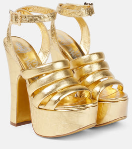 Vivienne Westwood Britney croc-effect leather platform sandals