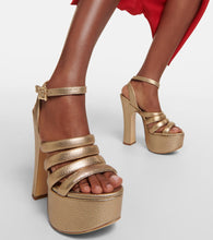 Vivienne Westwood Britney metallic leather platform sandals
