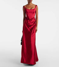 Vivienne Westwood Camille draped cr√É¬™pe satin bustier gown