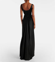 Vivienne Westwood Camille draped cr√É¬™pe satin bustier gown