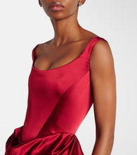 Vivienne Westwood Camille draped cr√É¬™pe satin bustier gown