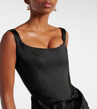 Vivienne Westwood Camille draped cr√É¬™pe satin bustier gown
