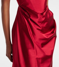Vivienne Westwood Camille draped cr√É¬™pe satin bustier gown