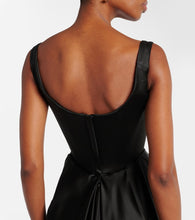 Vivienne Westwood Camille draped cr√É¬™pe satin bustier gown
