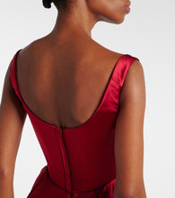 Vivienne Westwood Camille draped cr√É¬™pe satin bustier gown