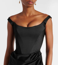 Vivienne Westwood Camille draped cr√É¬™pe satin bustier gown