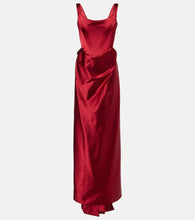 Vivienne Westwood Camille draped cr√É¬™pe satin bustier gown