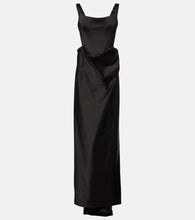 Vivienne Westwood Camille draped cr√É¬™pe satin bustier gown