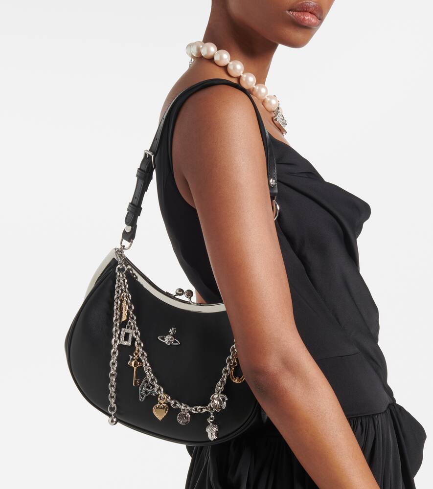 Vivienne Westwood Charm Frame Small leather shoulder bag