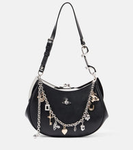 Vivienne Westwood Charm Frame Small leather shoulder bag. Shop Vivienne Westwood Shoulder Bags for women now.