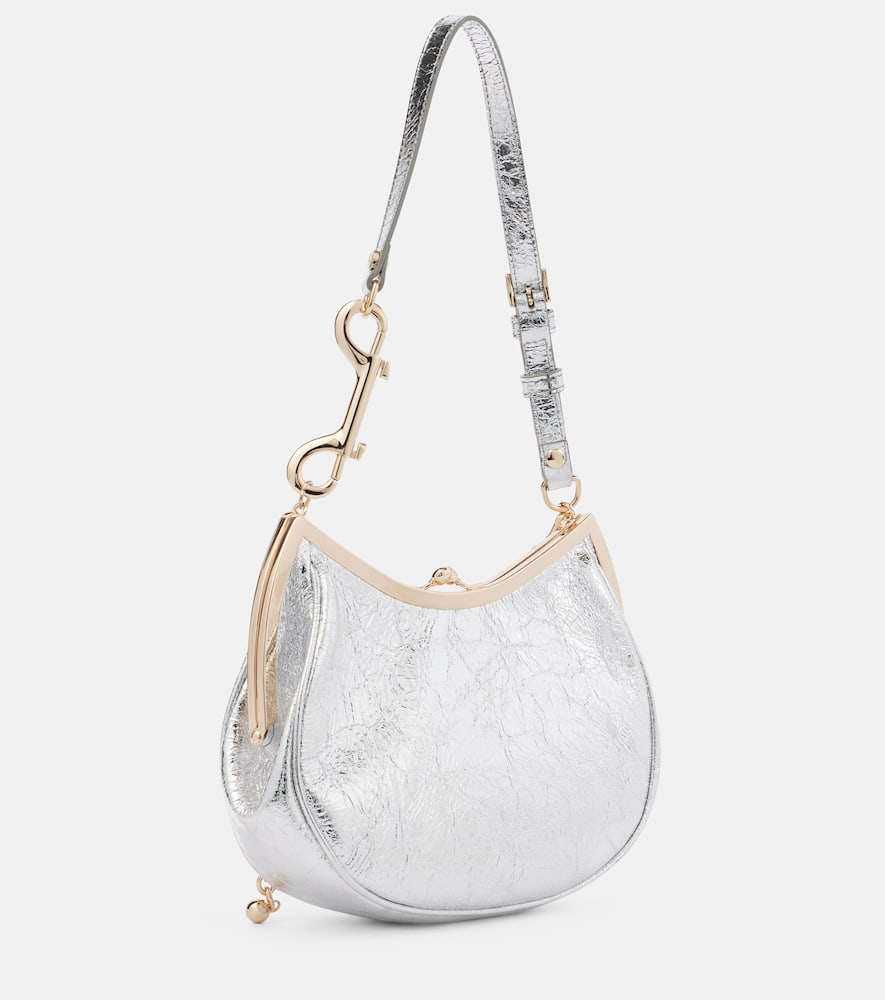 Vivienne Westwood Charm Frame metallic leather shoulder bag