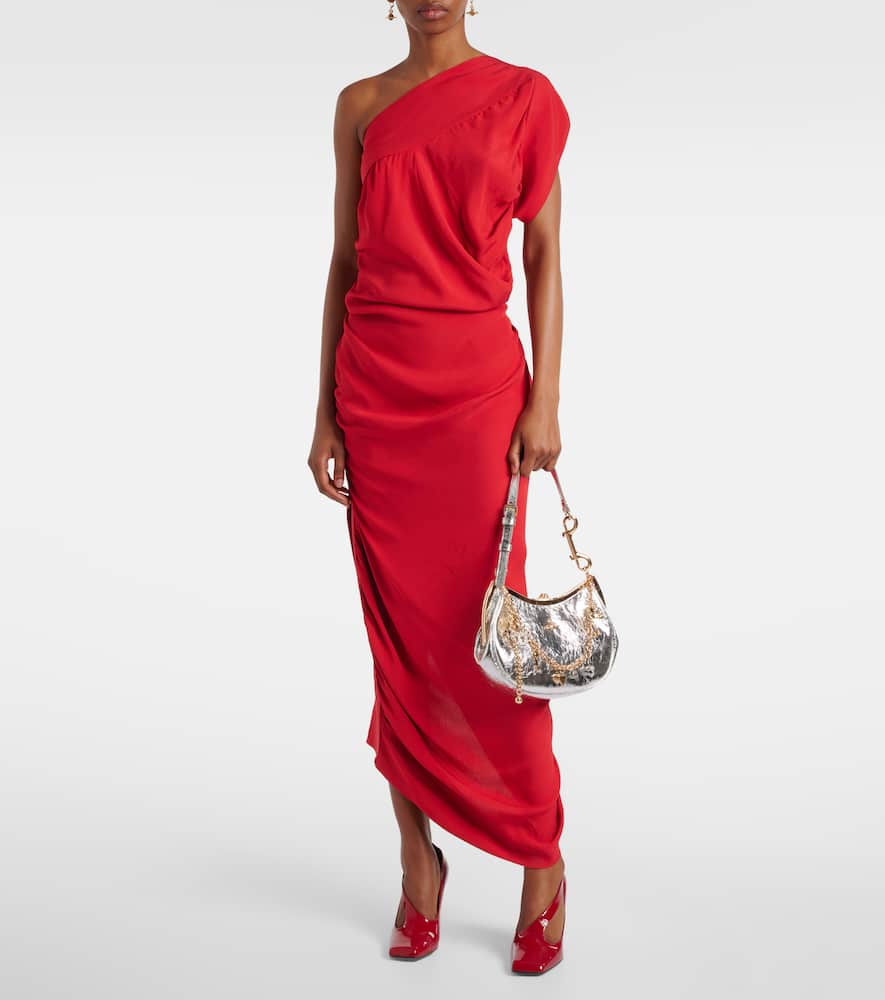 Vivienne Westwood Charm Frame metallic leather shoulder bag