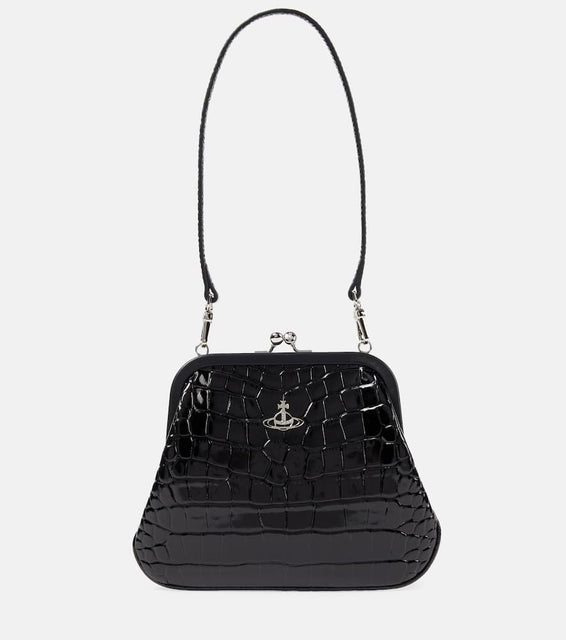 Vivienne Westwood Croc-effect leather tote bag. Shop Vivienne Westwood Shoulder Bags for women now.