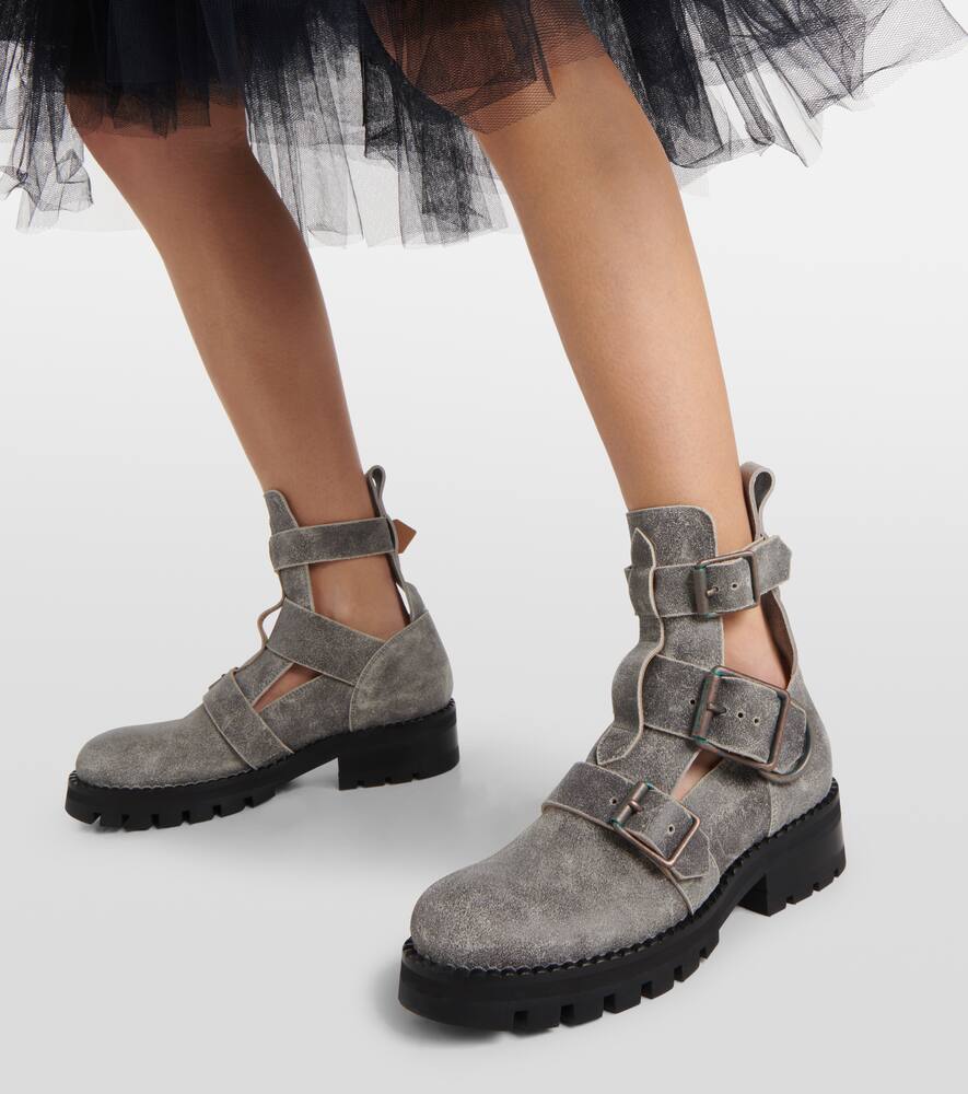 Vivienne Westwood Cut-out leather ankle boots