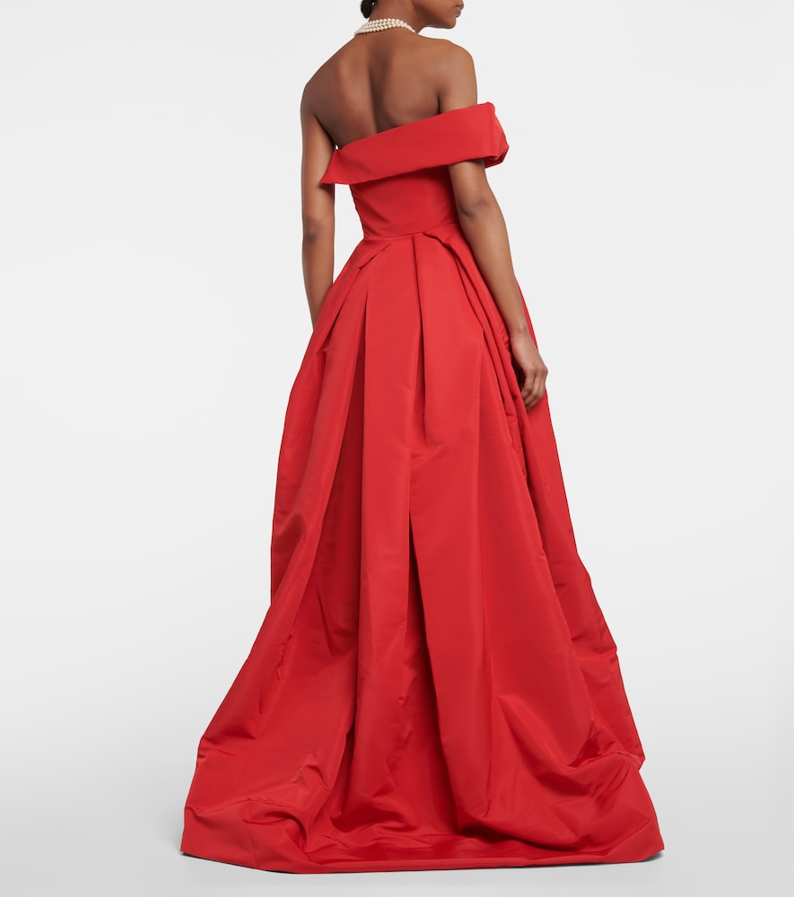 Vivienne Westwood Draped off-shoulder satin gown