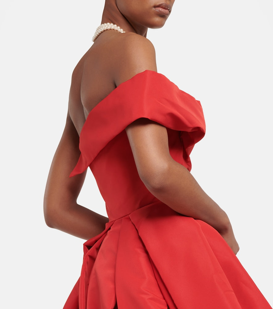 Vivienne Westwood Draped off-shoulder satin gown
