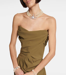 Vivienne Westwood Draped strapless minidress