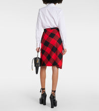 Vivienne Westwood Drunken Drape virgin wool midi skirt