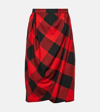 Vivienne Westwood Drunken Drape virgin wool midi skirt - Vivienne Westwood Drunken Drape 纯羊毛中长裙