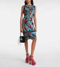 Vivienne Westwood Fond plaid draped minidress