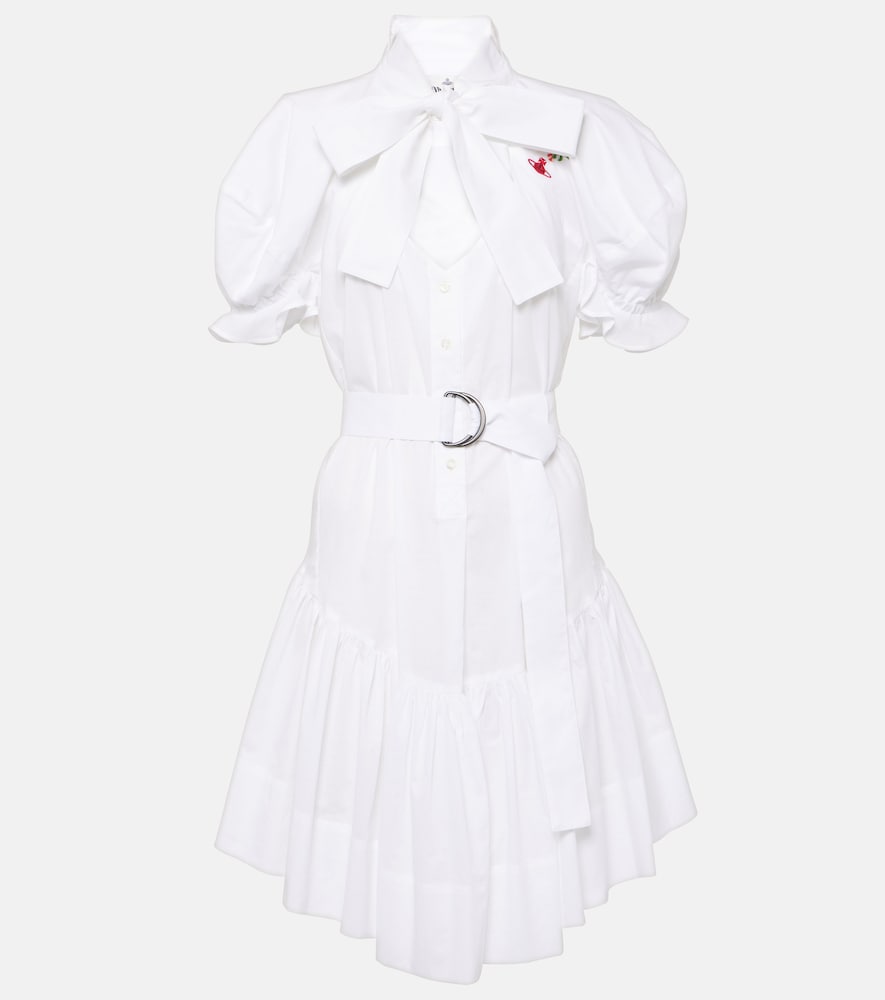 Vivienne Westwood Football Heart cotton shirt dress. Vivienne Westwood 足球之心棉质衬衫裙
