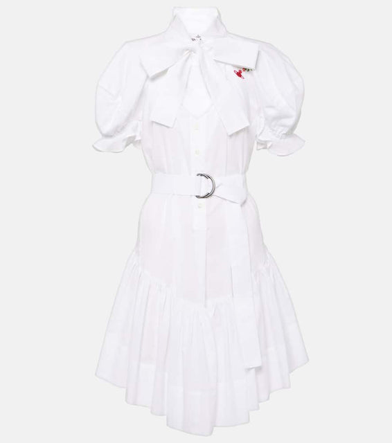 Vivienne Westwood Football Heart cotton shirt dress
