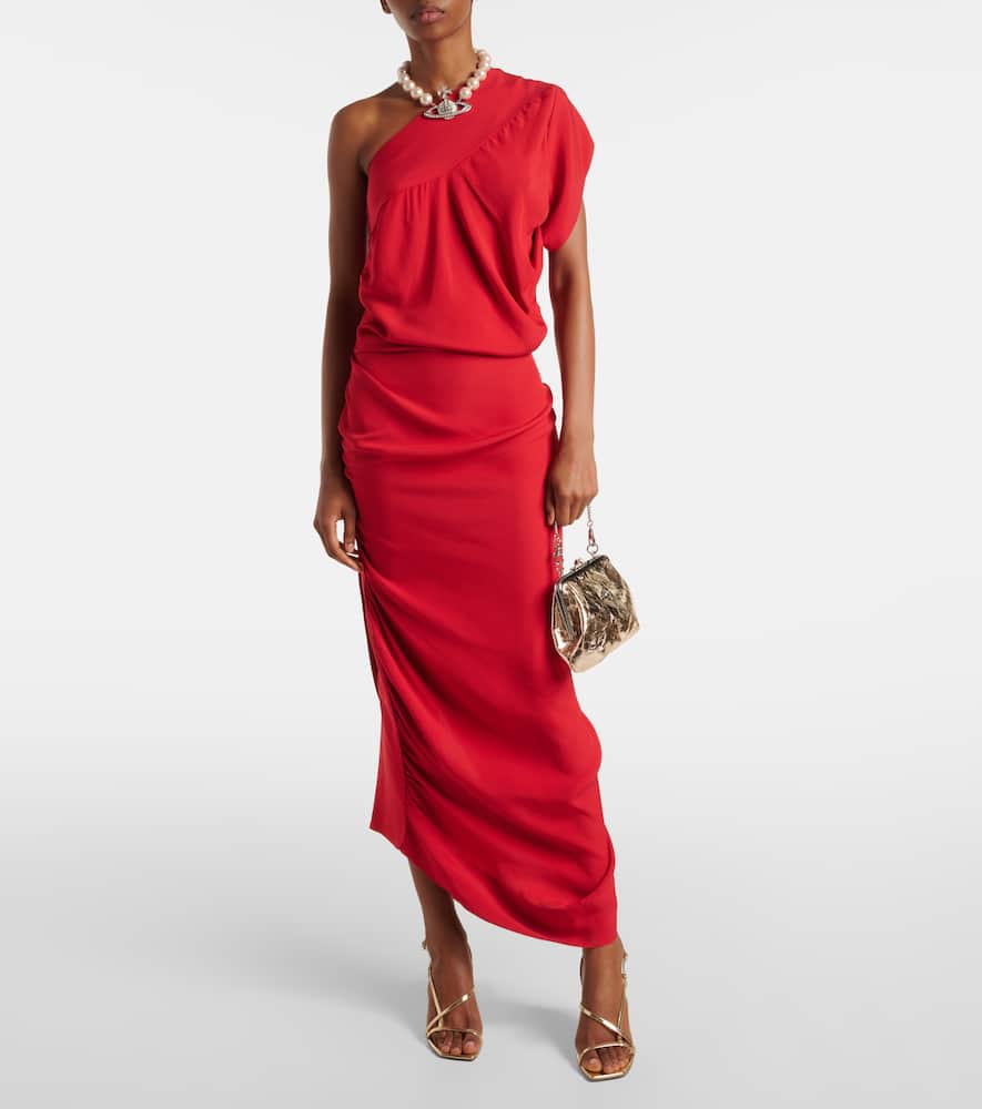 Vivienne Westwood Granny Small metallic leather tote bag