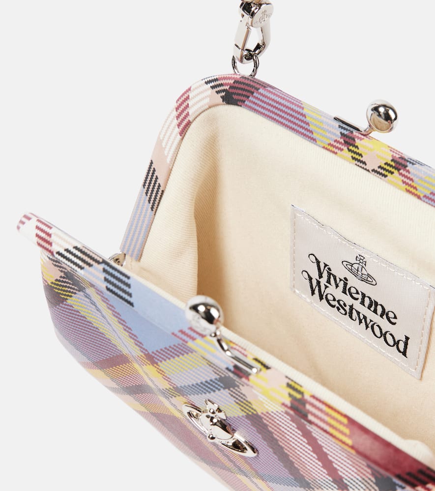 Vivienne Westwood Granny Small tartan leather clutch