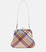 Vivienne Westwood Granny Small tartan leather clutch. Shop Vivienne Westwood Shoulder Bags for women now.