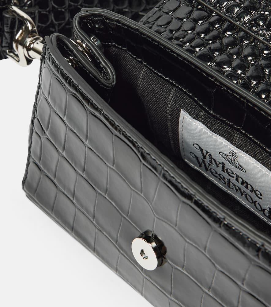 Vivienne Westwood Hazel Small croc-effect leather shoulder bag