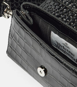 Vivienne Westwood Hazel Small croc-effect leather shoulder bag