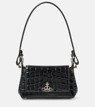 Vivienne Westwood Hazel Small croc-effect leather shoulder bag. Shop Vivienne Westwood Shoulder Bags for women now.