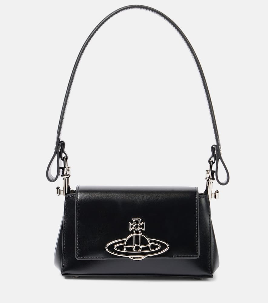 Vivienne Westwood Hazel Small leather shoulder bag. Shop Vivienne Westwood Shoulder Bags for women now.
