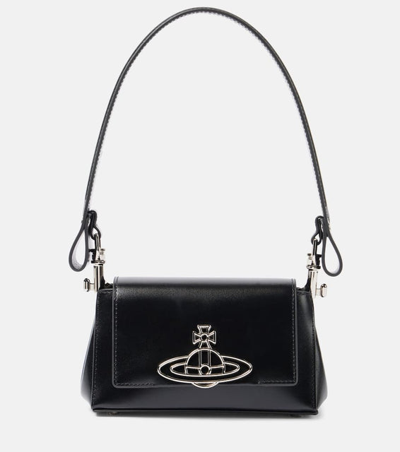 Vivienne Westwood Hazel Small leather shoulder bag. Shop Vivienne Westwood Shoulder Bags for women now.