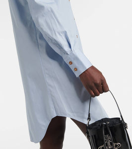 Vivienne Westwood Heart cutout cotton shirt dress