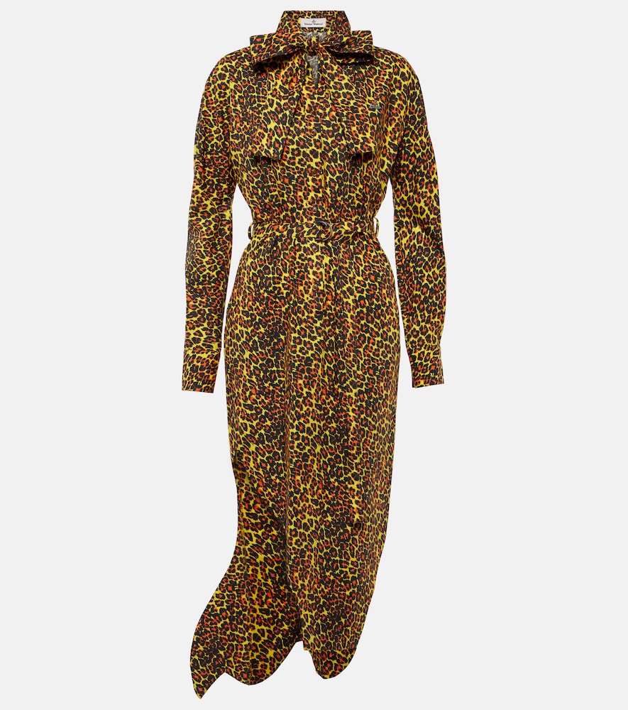 Vivienne Westwood Leopard-print cotton maxi dress. Vivienne Westwood 豹纹棉质长裙