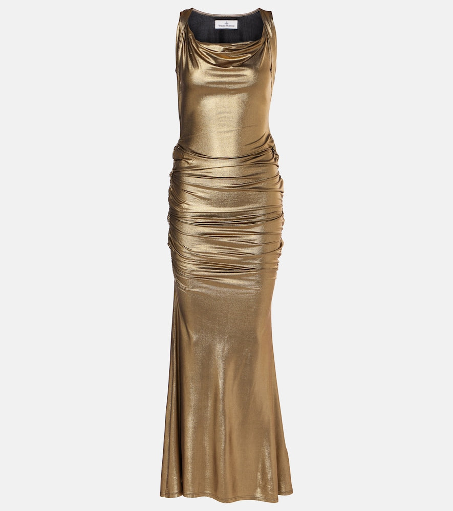 Vivienne Westwood Liz draped jersey gown. Vivienne Westwood Liz 垂褶针织礼服