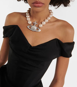 Vivienne Westwood Off-shoulder bustier cr√É¬™pe minidress