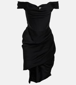Vivienne Westwood Off-shoulder bustier cr√É¬™pe minidress