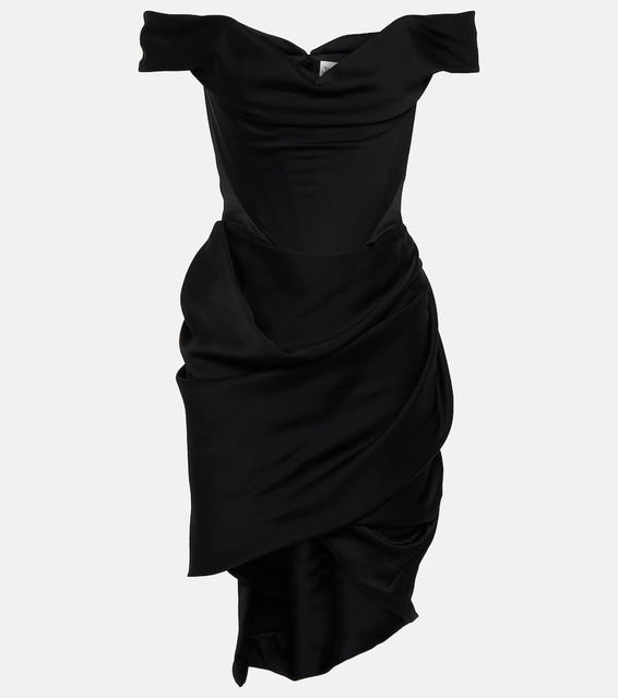 Vivienne Westwood Off-shoulder bustier cr√É¬™pe minidress