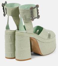 Vivienne Westwood Olde London croc-effect leather platform sandals