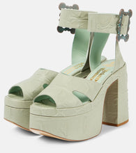 Vivienne Westwood Olde London croc-effect leather platform sandals