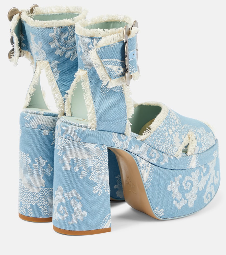 Vivienne Westwood Olde London jacquard platform sandals