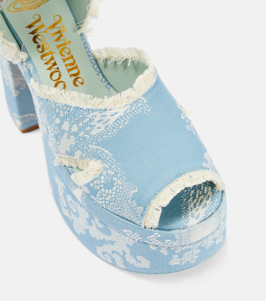 Vivienne Westwood Olde London jacquard platform sandals