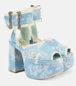 Vivienne Westwood Olde London jacquard platform sandals