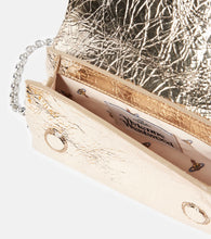 Vivienne Westwood Orb Mini metallic leather clutch