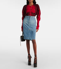 Vivienne Westwood Orb denim pencil skirt